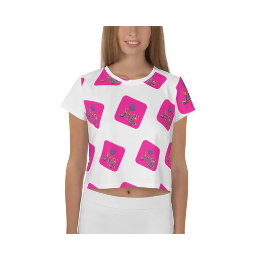 Jig's All-Over Print Crop Tee