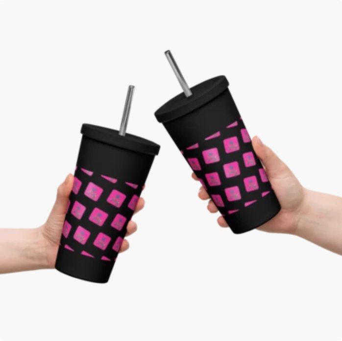 Jig's Insulated Tumbler with Straw